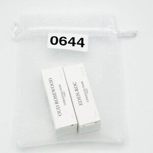 0644 DIOR OUD ROSEWOOD AND EDEN-ROC FRAGRANCE DELUXE SAMPLE SIZE